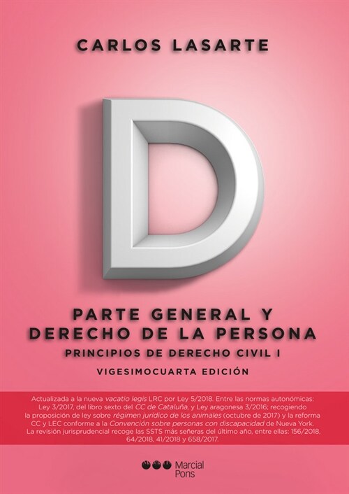 PRINCIPIOS DERECHO CIVIL TOMO I PARTE GENERAL Y DERECHO 201 (Book)