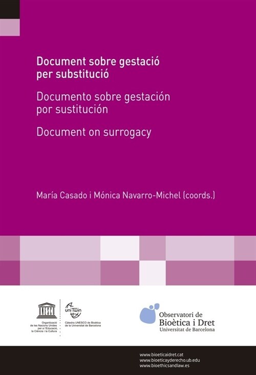 DOCUMENT SOBRE GESTACIO PER SUBSTITUCIO (Paperback)