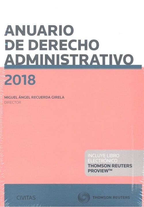 ANUARIO DE DERECHO ADMINISTRATIVO 2018 DUO (Paperback)