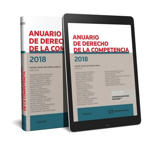 ANUARIO DE DERECHO DE LA COMPETENCIA 2018 DUO (Book)