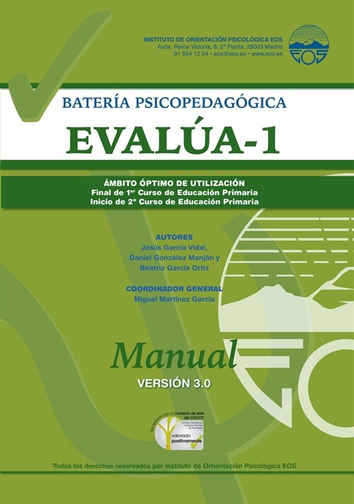 MANUAL EVALUA 1. VERSION 3.0 (Book)