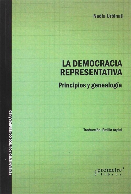 DEMOCRACIA REPRESENTATIVA,LA (Paperback)