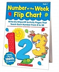 Number of the Week Flip Chart: Write-On/Wipe-Off Activity Pages That Teach Each Number from 0 to 10 (Paperback)