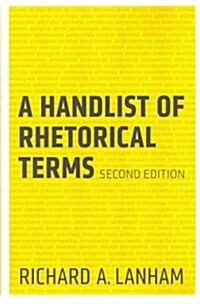 A Handlist of Rhetorical Terms (Paperback, 2)