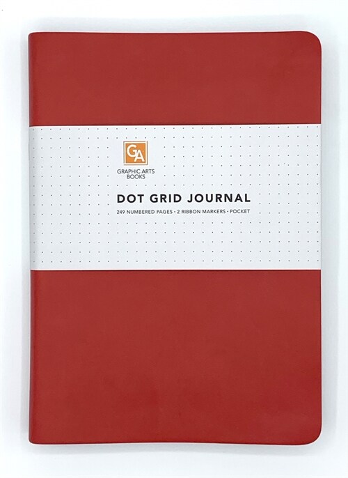 Dot Grid Journal - Ruby (Imitation Leather)