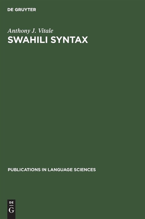 Swahili Syntax (Hardcover)