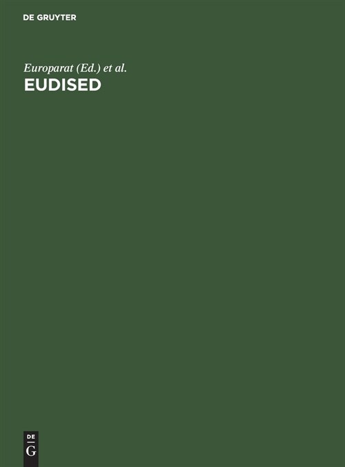 Eudised: Mehrsprachiger Thesaurus Zur Informationserschliessung Im Bildungsbereich (Hardcover, Dt. Ausg., Neua)