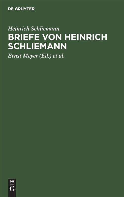 Briefe Von Heinrich Schliemann (Hardcover)