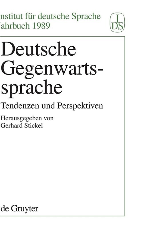 Deutsche Gegenwartssprache (Hardcover)