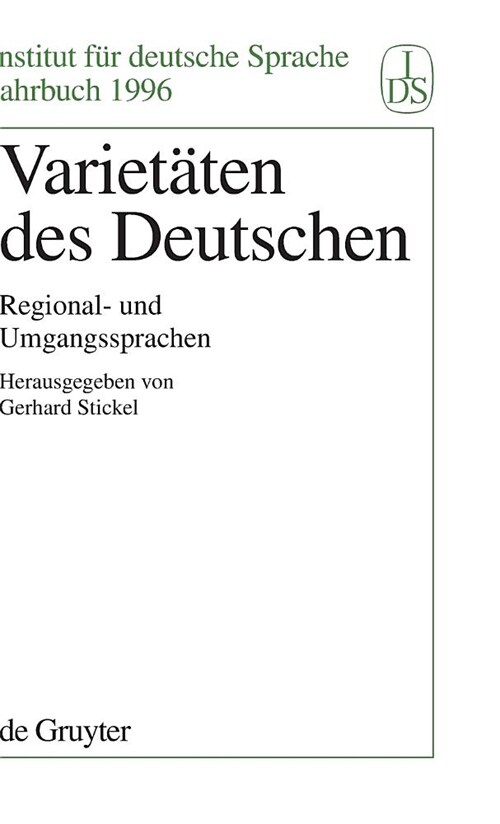 Variet?en Des Deutschen (Hardcover)