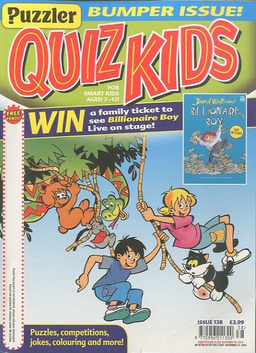 Quiz Kids (격월간 영국판): 2019년 No.138