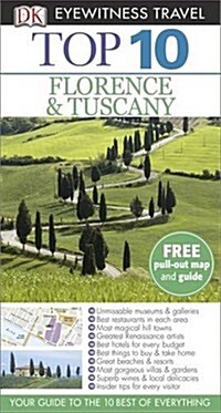 DK Eyewitness Top 10 Travel Guide: Florence & Tuscany (Paperback)