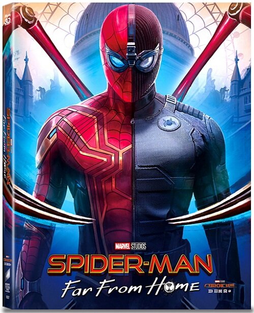 [중고] [3D 블루레이] 스파이더맨 : 파 프롬 홈 - 스틸북 한정판 풀슬립 A3 (3disc: 3D + 2D + 보너스BD)