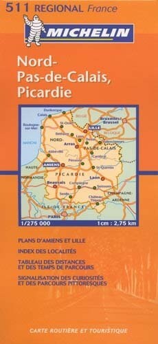 Michelin Nord-Pas-De Calais, Picardie, France (Paperback, 1st)