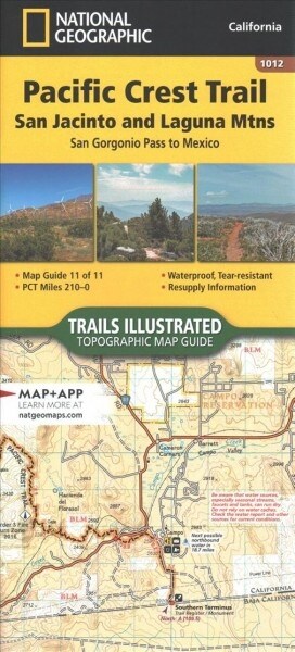 Pacific Crest Trail: San Jacinto and Laguna Mountains Map [San Gorgonio Pass to Mexico] (Other, 2022)