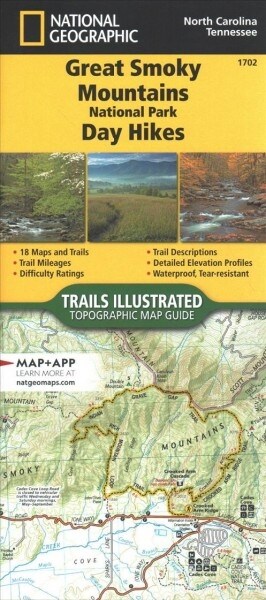 Great Smoky Mountains National Park Day Hikes Map (Other, 2023)