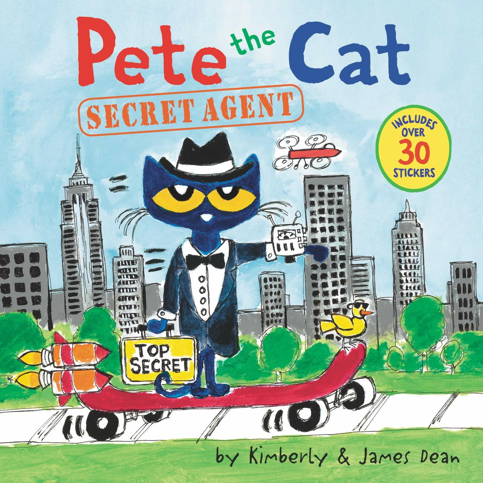 Pete the Cat: Secret Agent [With Stickers] (Paperback)