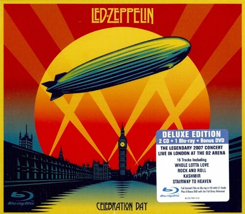 [수입] [블루레이] Led Zeppelin - Celebration Day [2CD+BD+보너스DVD 디지팩]