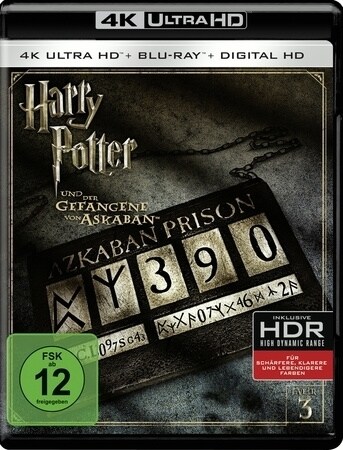 Harry Potter und der Gefangene von Askaban 4K, 1 UHD-Blu-ray (Blu-ray)