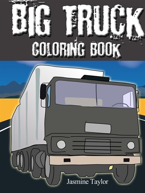 Big Truck Coloring Book (Paperback)