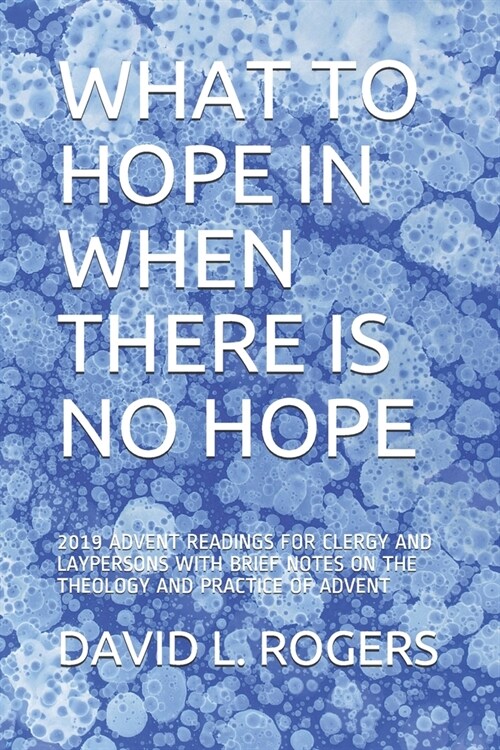 What to Hope in When There Is No Hope: 2019 Advent Readings for Clergy and Laypersons with Brief Notes on the Theology and Practice of Advent (Paperback)