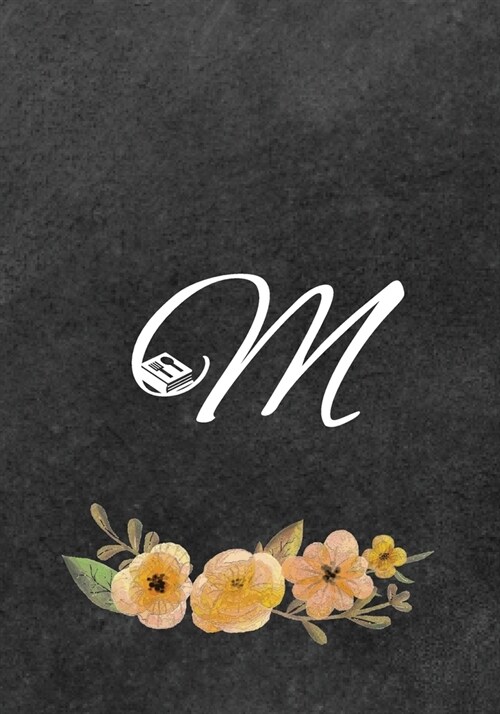 Initial Monogram Letter M on Chalkboard: Ultimate Blank Recipe Journal for Cooking Lovers, Gift for Cookbook Idea, Special Recipes and Notes for Favor (Paperback)