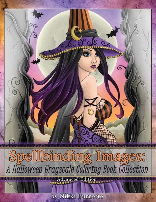 Spellbinding Images: A Halloween Grayscale Coloring Book Collection: Advanced Edition (Paperback)