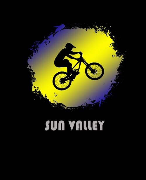 Sun Valley: Idaho Composition Notebook & Notepad Journal For Mountain Bikers. 7.5 x 9.25 Inch Lined College Ruled Note Book With S (Paperback)