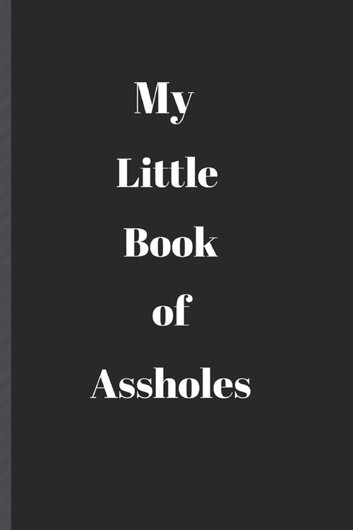 My Little Book of Assholes: Journal/Notebook/Diary (Paperback)