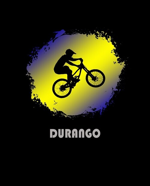 Durango: Colorado Composition Notebook & Notepad Journal For Mountain Bikers. 7.5 x 9.25 Inch Lined College Ruled Note Book Wit (Paperback)
