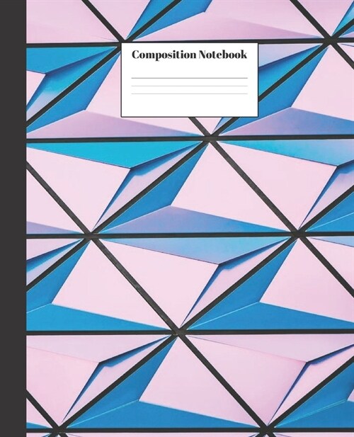 Composition Notebook: Purple And Blue Abstract Nifty Composition Notebook - Wide Ruled Paper Notebook Lined School Journal - 100 Pages - 7.5 (Paperback)