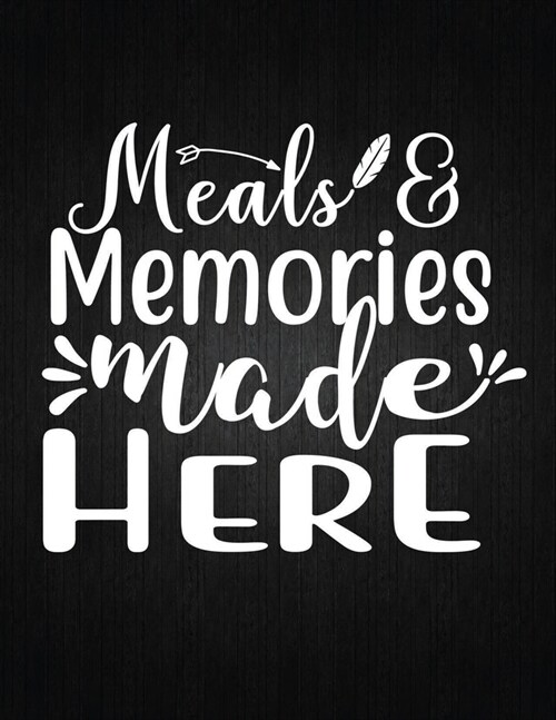 Meals & Memories made here: Recipe Notebook to Write In Favorite Recipes - Best Gift for your MOM - Cookbook For Writing Recipes - Recipes and Not (Paperback)