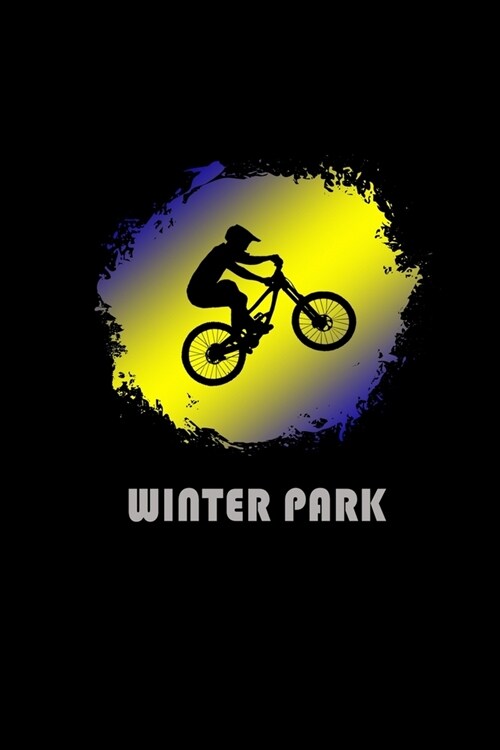 Winter Park: Colorado Composition Notebook & Notepad Journal For Mountain Bikers. 6 x 9 Inch Lined College Ruled Note Book With Sof (Paperback)