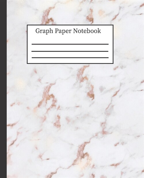 Graph Paper Notebook: 5x5 Grid Paper, Quad Ruled Graphing Composition Book for School College Students: 7.5 x 9.25 100 Pages, Pretty Gray (Paperback)