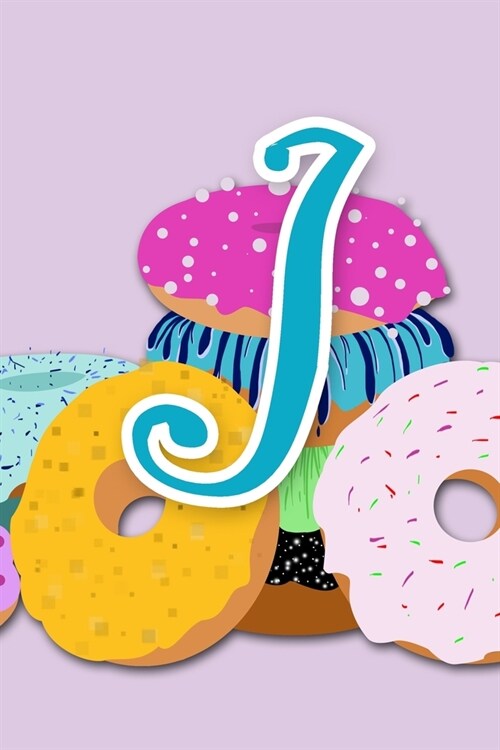 I: Purple Donut Initial Journal for Women, Girls and Teens - ADORABLY UPGRADED INTERIOR INCLUDES DECORATIVE LINED PAGES (Paperback)