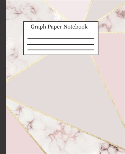 Graph Paper Notebook: 5x5 Grid Paper, Quad Ruled Graphing Composition Book for School College Students: 7.5 x 9.25 100 Pages, Pretty Geometr (Paperback)