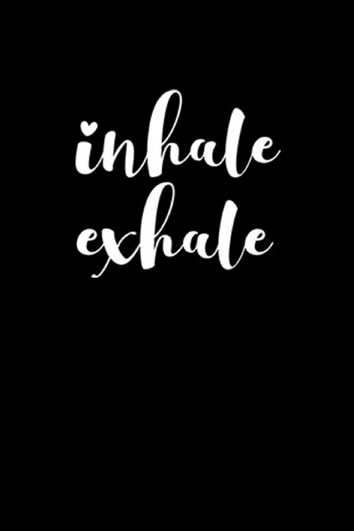Inhale Exhale: Meditation Yoga Notebook Namaste Notizbuch Yogi Om Journal kariert squared karo (Paperback)