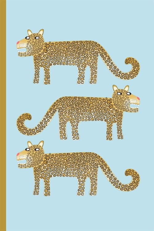 Notes: A Blank Squared Paper Journal with Cute Jaguar or Leopard Cover Art (Paperback)