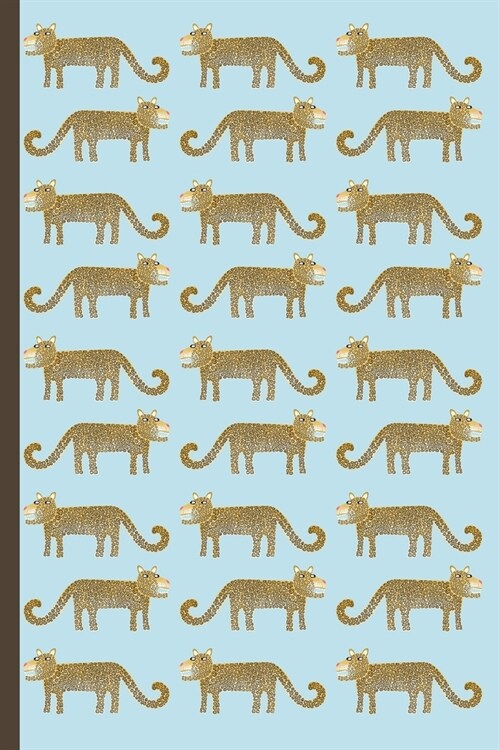 Notes: A Blank Sketchbook with Cute Jaguar or Leopard Pattern Cover Art (Paperback)