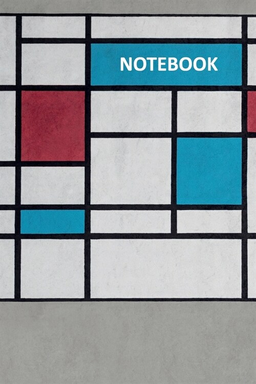 Notebook: Neo-Plasticism Compact Composition Book Daily Journal Notepad Diary Student for researching mondrian lesson plan middl (Paperback)