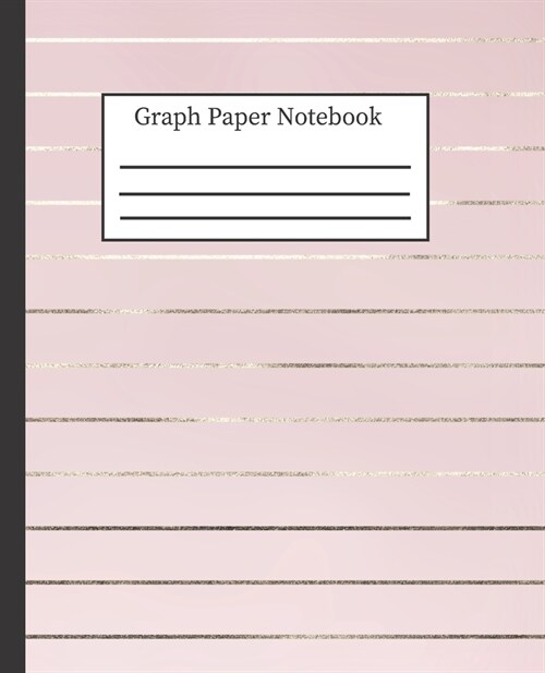Graph Paper Notebook: 5x5 Grid Paper, Quad Ruled Graphing Composition Book for School College Students: 7.5 x 9.25 100 Pages, Pretty Pink (Paperback)