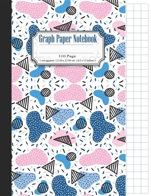 Graph Paper Notebook: 1 cm Squares Composition Notebook Squared Graphing Paper Blank Quad Ruled for Students School (Paperback)