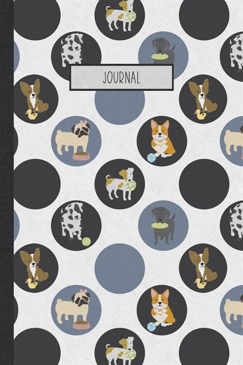 Journal: Lined Ruled and Blank Notebook - Cute Puppy Edition (Paperback)
