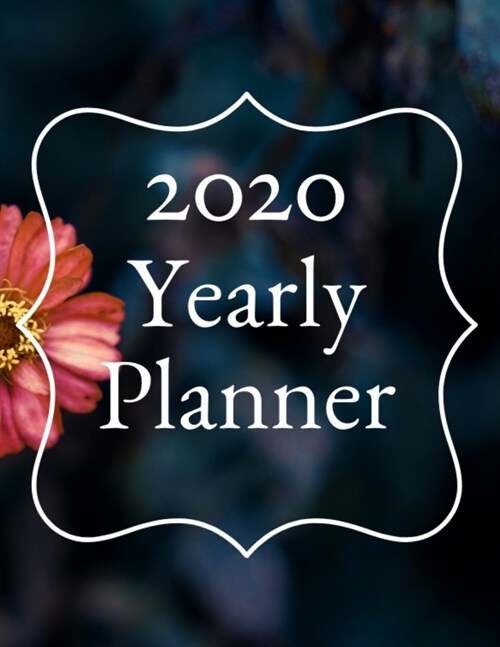 2020 Yearly Planner: 12 Month Calendar and Monthly View Planner Scheduler Agenda 8.5 x 11 Inches (Paperback)