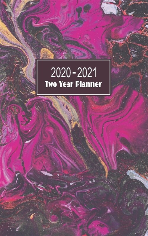2020-2021 Two Year Planner: 24 Months Calendar Pocket Planner and Organizer (Paperback)