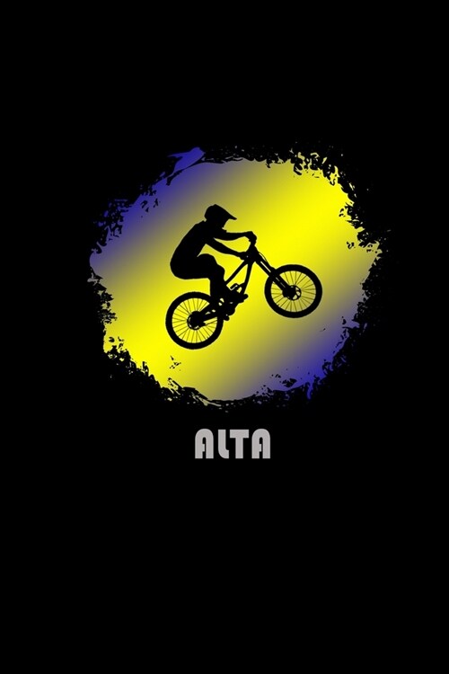 Alta: Utah Composition Notebook & Notepad Journal For Mountain Bikers. 6 x 9 Inch Lined College Ruled Note Book With Soft Ma (Paperback)