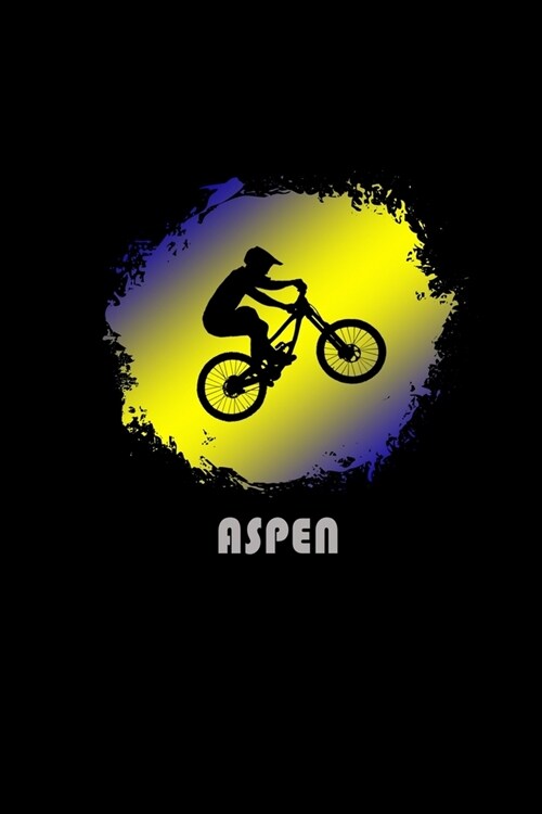 Aspen: Colorado Composition Notebook & Notepad Journal For Mountain Bikers. 6 x 9 Inch Lined College Ruled Note Book With Sof (Paperback)