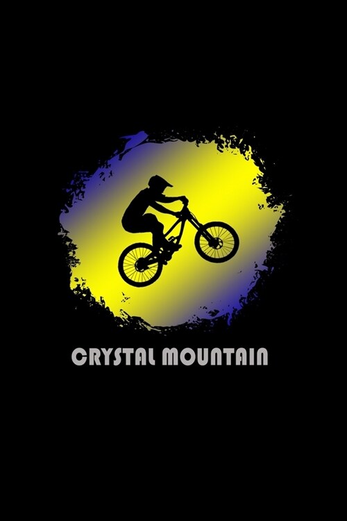 Crystal Mountain: Washington Composition Notebook & Notepad Journal For Mountain Bikers. 6 x 9 Inch Lined College Ruled Note Book With S (Paperback)