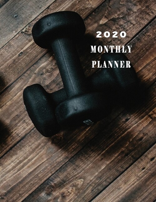 Monthly Planner 2020: Organizer To do List January - December 2020 Calendar Top goal and Focus Schedule Beautiful Cover Design with Wooden b (Paperback)