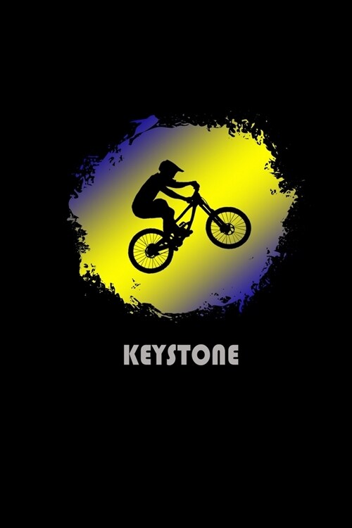 Keystone: Colorado Composition Notebook & Notepad Journal For Mountain Bikers. 6 x 9 Inch Lined College Ruled Note Book With Sof (Paperback)